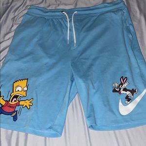 Rare Nike fleece X Simpsons sweat shorts